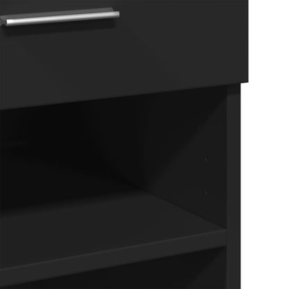 Sideboard Black 80x42,5x93 cm Engineered Wood