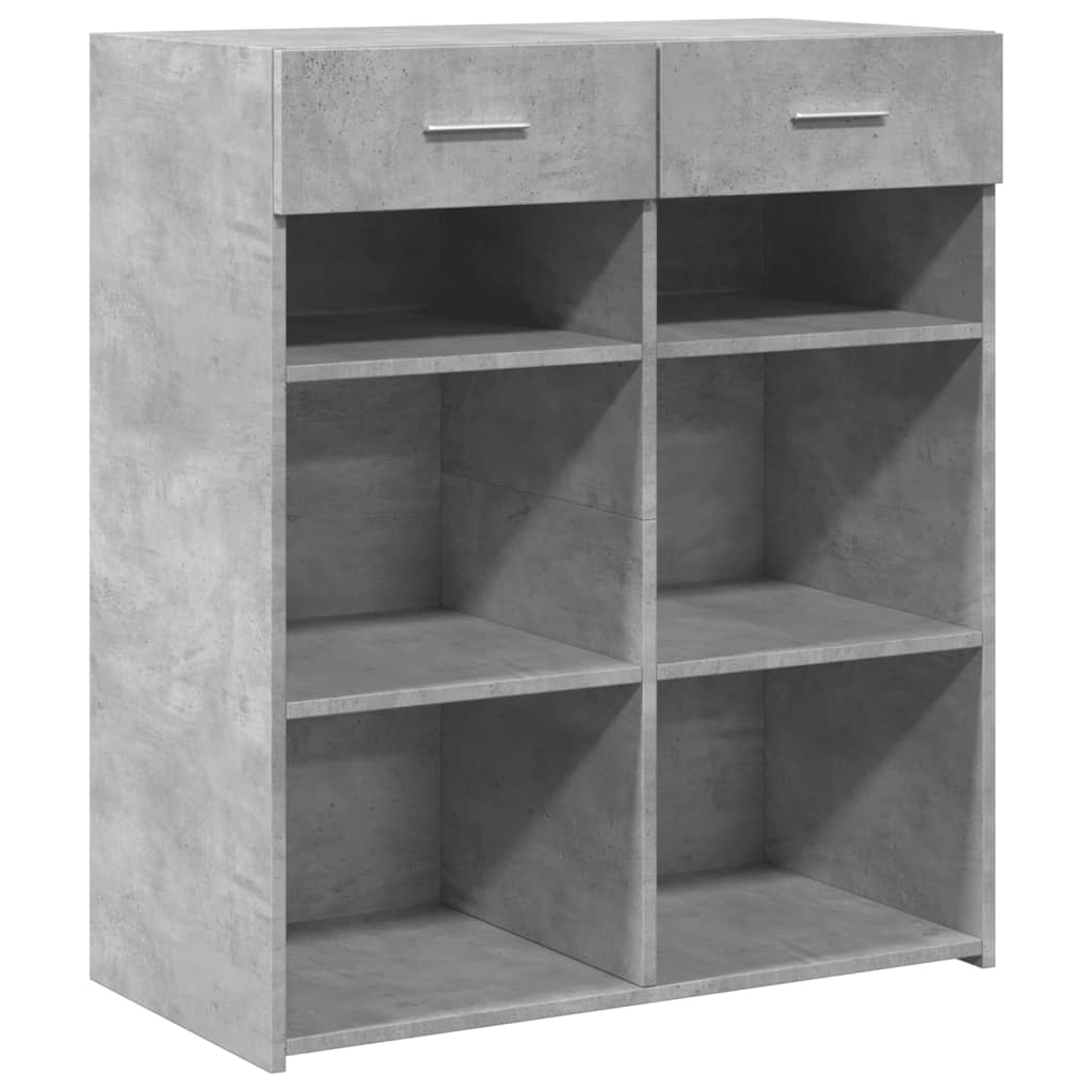 Sideboard Concrete Grey 80x42,5x93 cm Engineered Wood