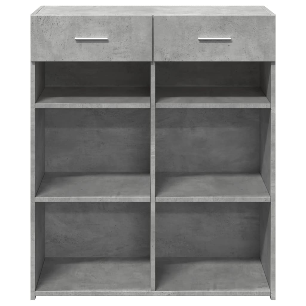Sideboard Concrete Grey 80x42,5x93 cm Engineered Wood
