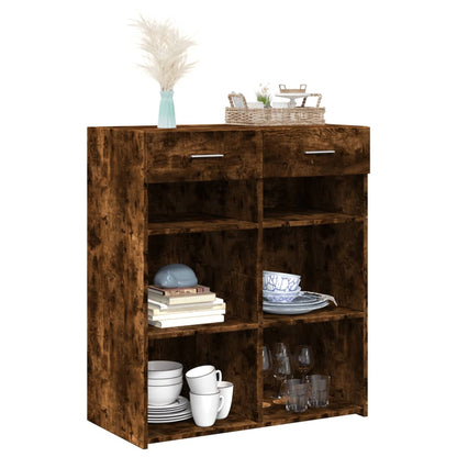 Sideboard Smoked Oak 80x42,5x93 cm Engineered Wood