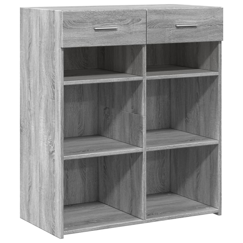 Sideboard Grey Sonoma 80x42,5x93 cm Engineered Wood