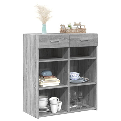 Sideboard Grey Sonoma 80x42,5x93 cm Engineered Wood