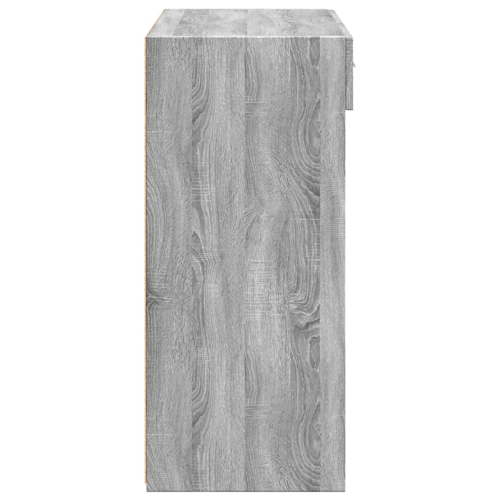 Sideboard Grey Sonoma 80x42,5x93 cm Engineered Wood