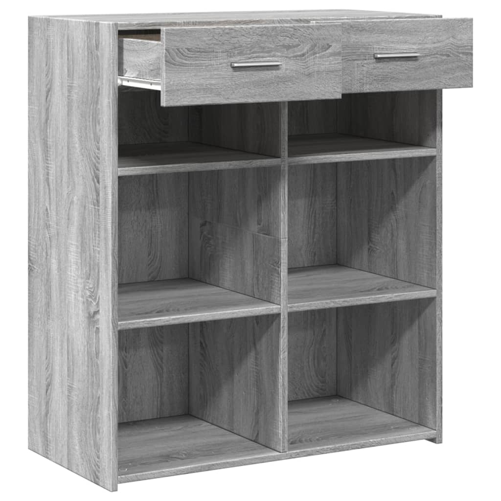 Sideboard Grey Sonoma 80x42,5x93 cm Engineered Wood