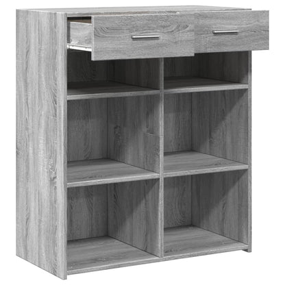 Sideboard Grey Sonoma 80x42,5x93 cm Engineered Wood