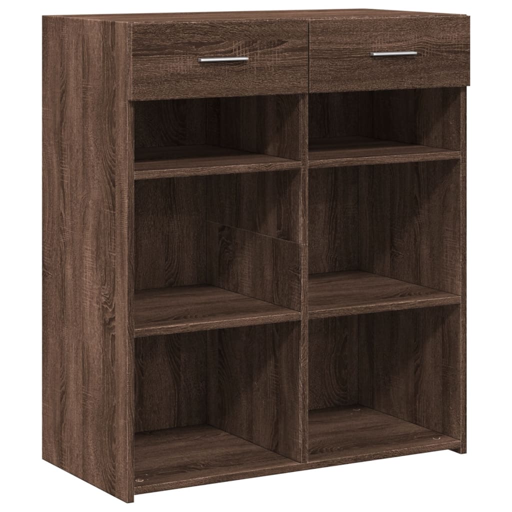 Sideboard Brown Oak 80x42,5x93 cm Engineered Wood