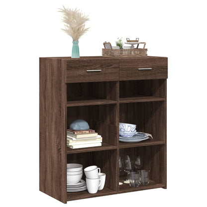 Sideboard Brown Oak 80x42,5x93 cm Engineered Wood