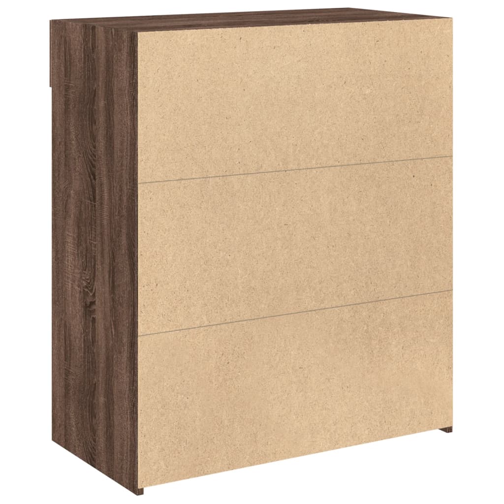 Sideboard Brown Oak 80x42,5x93 cm Engineered Wood