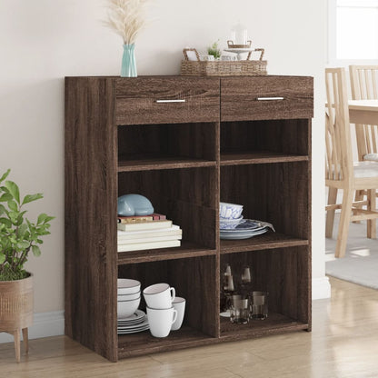 Sideboard Brown Oak 80x42,5x93 cm Engineered Wood
