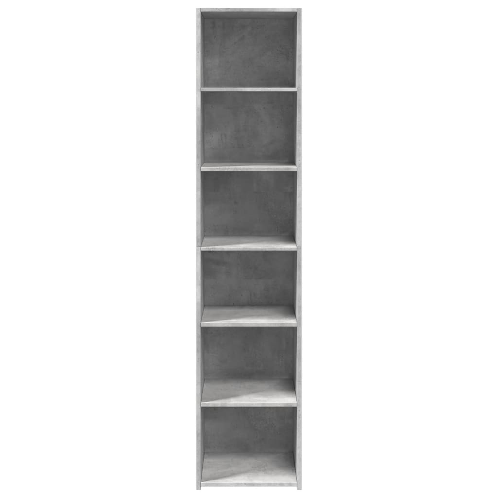 Highboard Concrete Grey 40x41x185 cm Engineered Wood