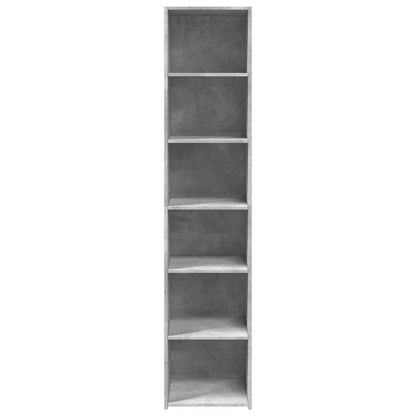 Highboard Concrete Grey 40x41x185 cm Engineered Wood