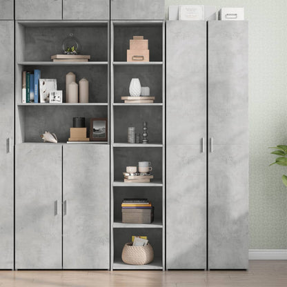 Highboard Concrete Grey 40x41x185 cm Engineered Wood