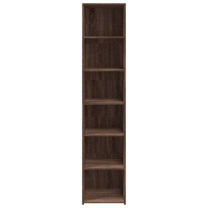 Highboard Brown Oak 40x41x185 cm Engineered Wood