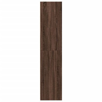 Highboard Brown Oak 40x41x185 cm Engineered Wood