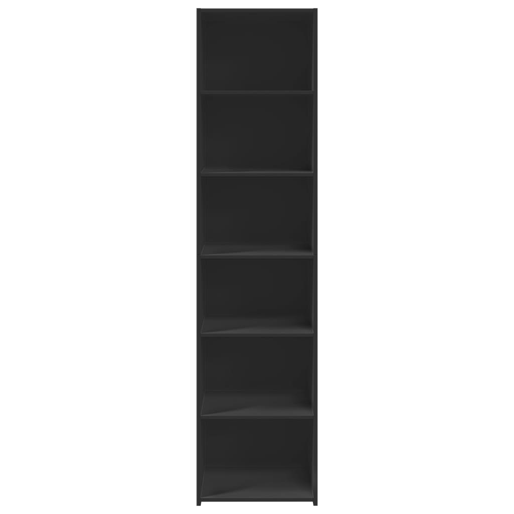 Highboard Black 45x41x185 cm Engineered Wood