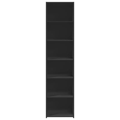 Highboard Black 45x41x185 cm Engineered Wood