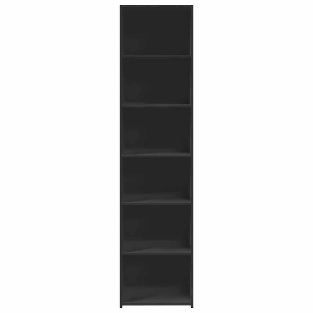 Highboard Black 45x41x185 cm Engineered Wood