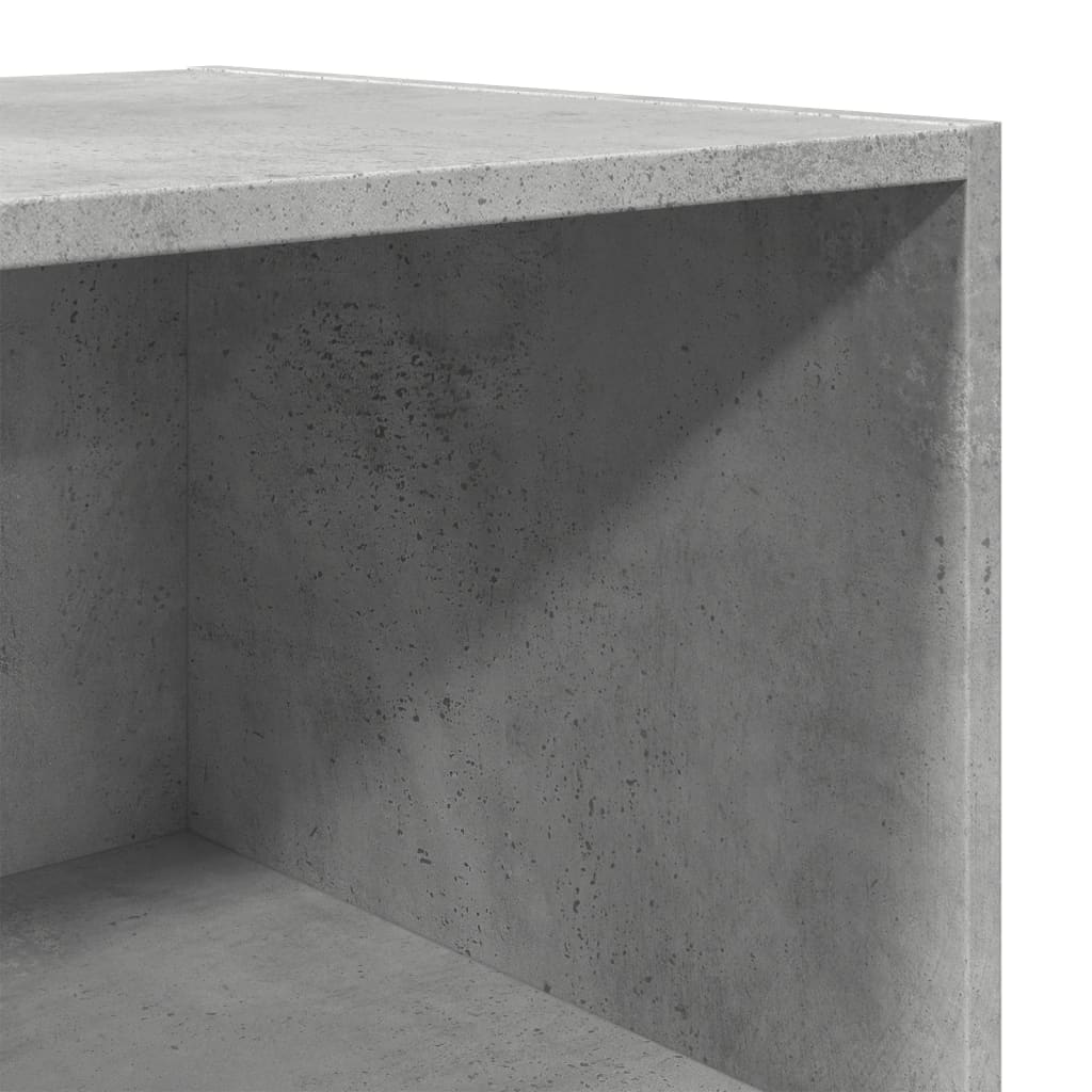 Highboard Concrete Grey 45x41x185 cm Engineered Wood