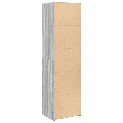 Highboard Grey Sonoma 50x41x185 cm Engineered Wood