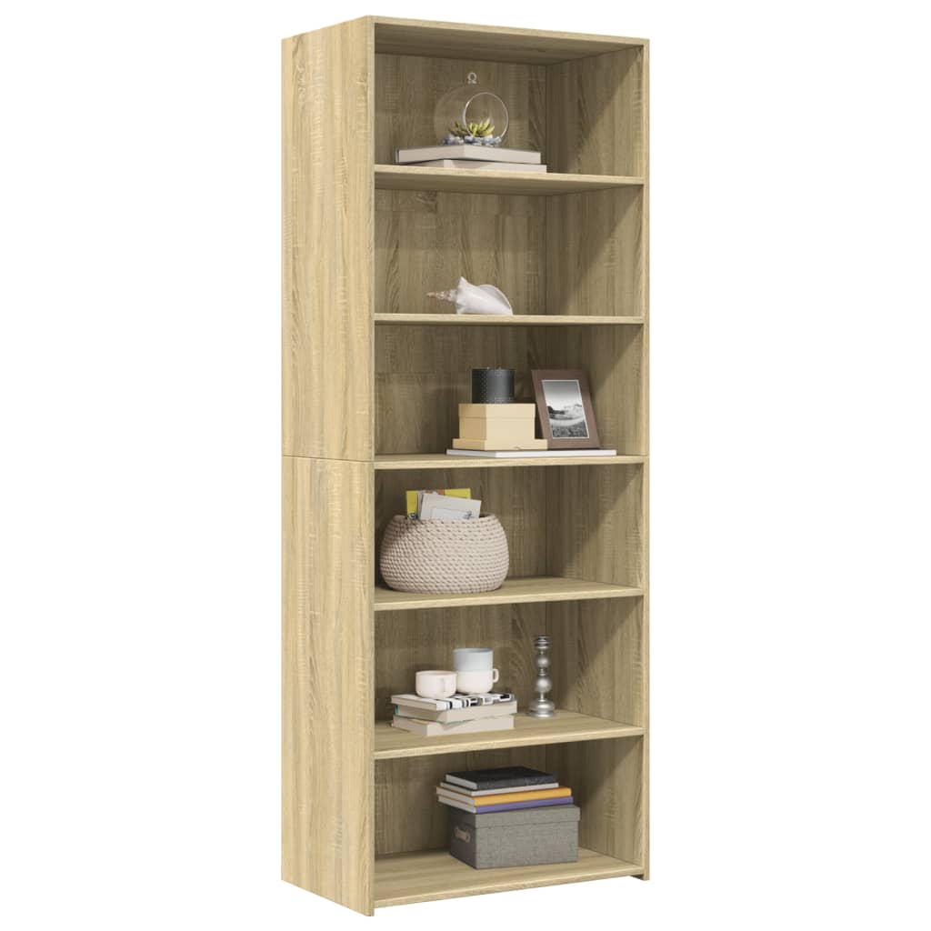 Highboard Sonoma Oak 70x41x185 cm Engineered Wood