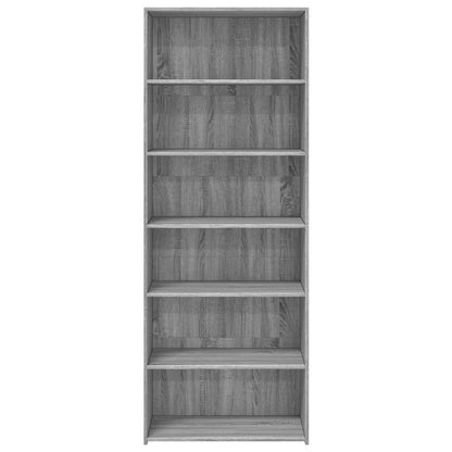 Highboard Grey Sonoma 70x41x185 cm Engineered Wood