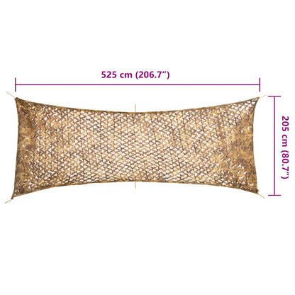 Camouflage Net with Storage Bag 525x205 cm Sand