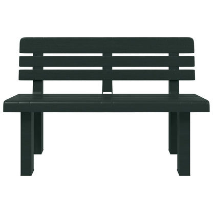 Garden Bench | Green | Polypropylene | 110 x 52 x 71 cm |  Durable