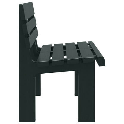Garden Bench | Green | Polypropylene | 110 x 52 x 71 cm |  Durable