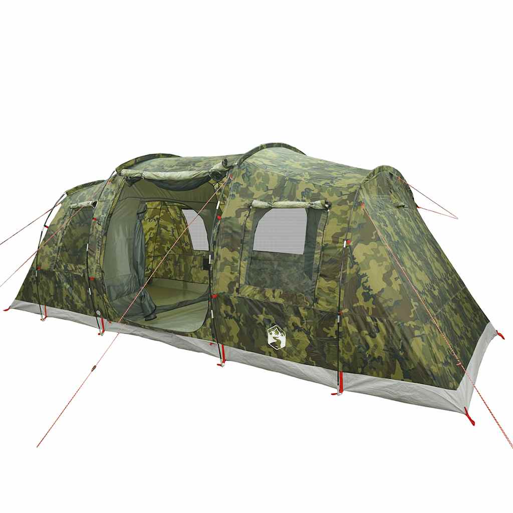 Family Tent Tunnel 6-Person Camouflage Waterproof