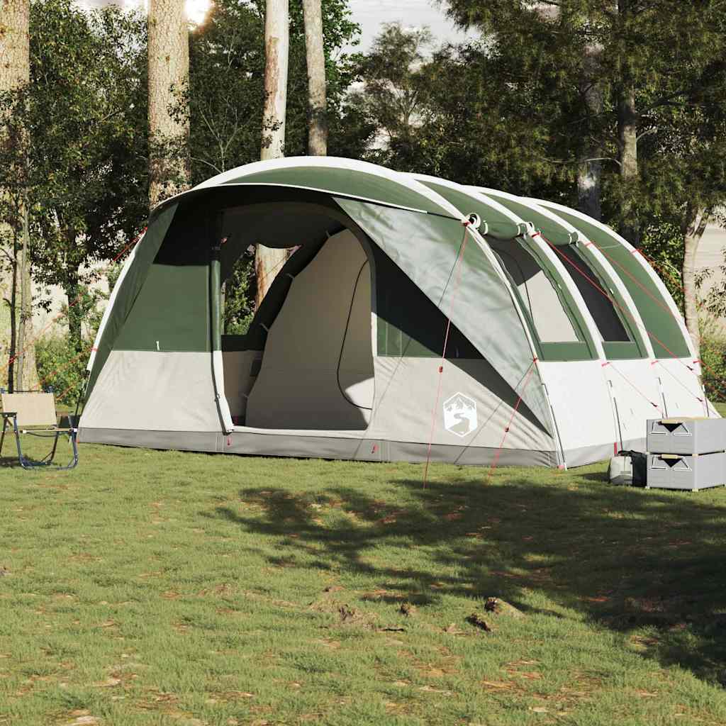 Camping Tent Tunnel 5-Person Green Waterproof