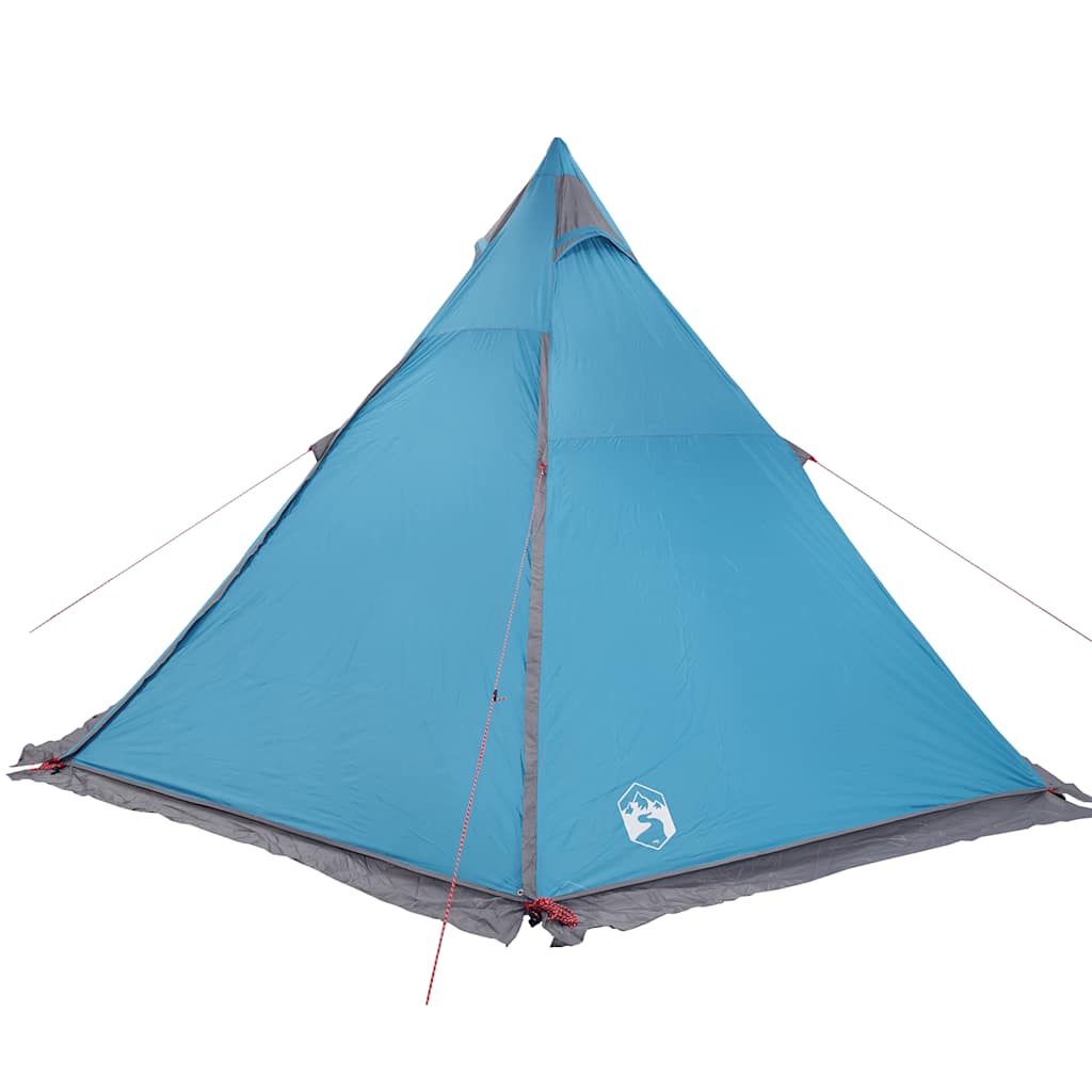 Family Tent Tipi 6-Person Blue Waterproof