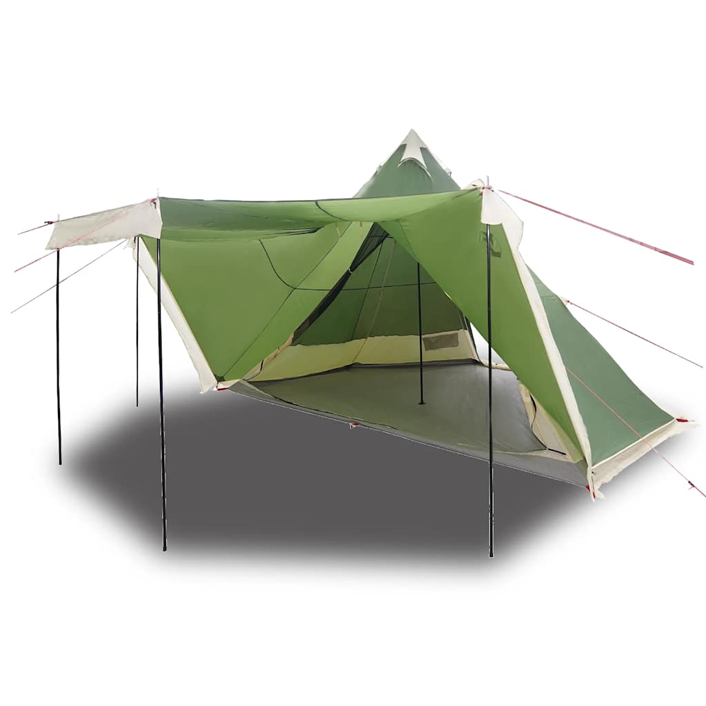 Family Tent Tipi 8-Person Green Waterproof