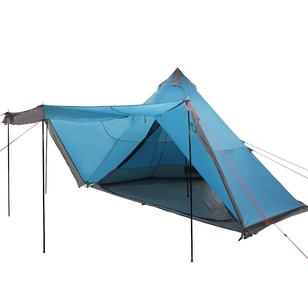 Family Tent Tipi 8-Person Blue Waterproof