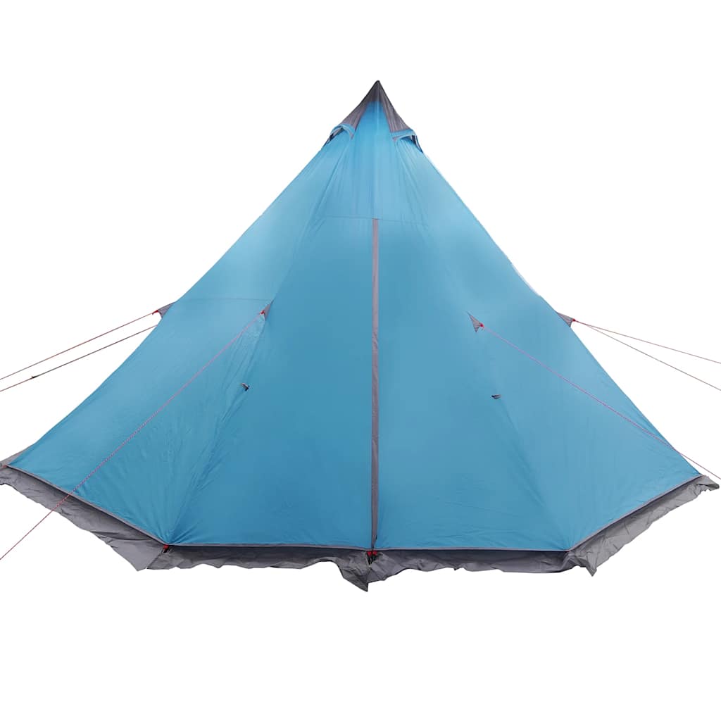 Family Tent Tipi 8-Person Blue Waterproof