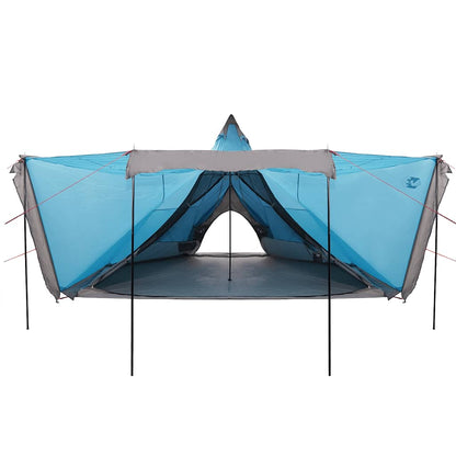 Family Tent Tipi 8-Person Blue Waterproof