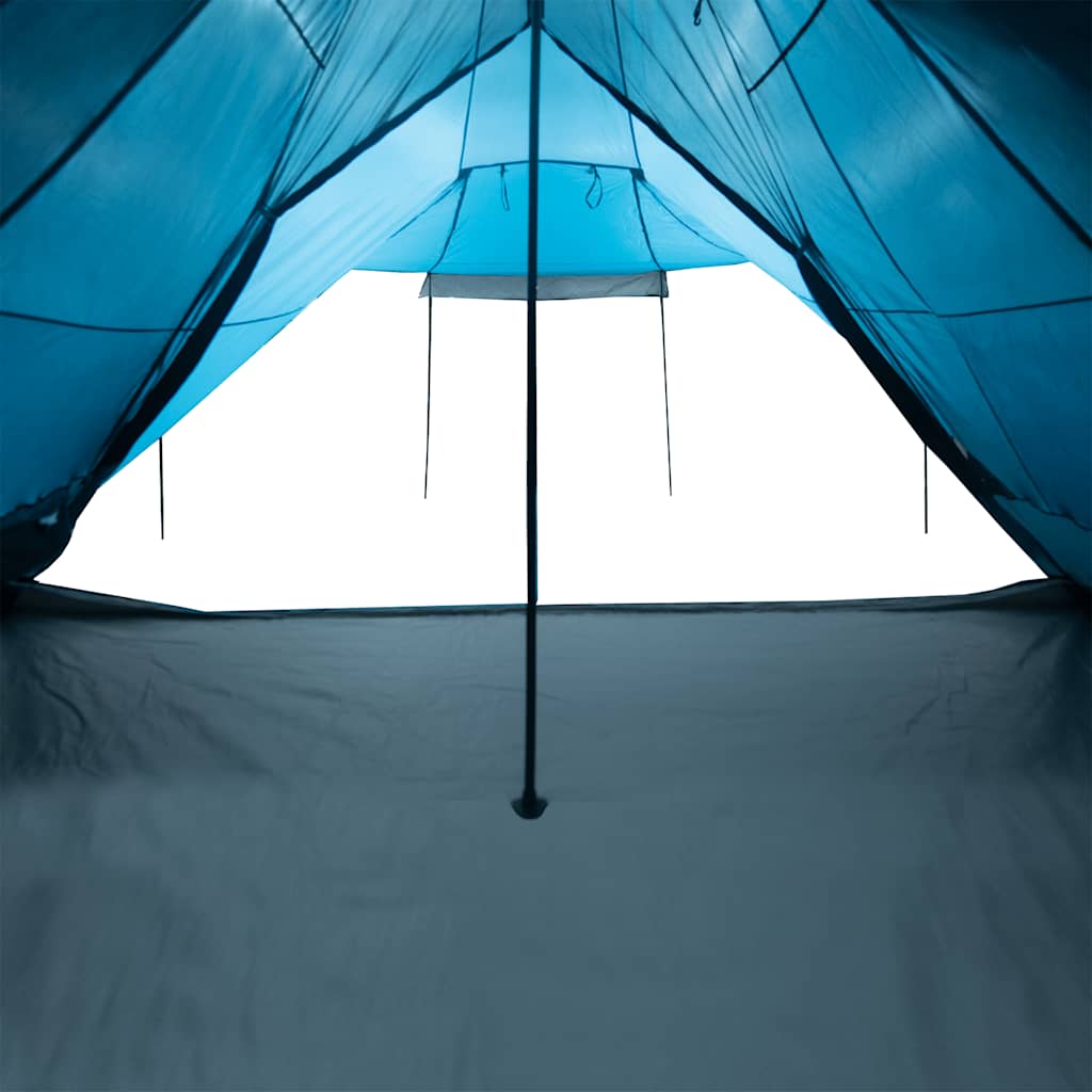 Family Tent Tipi 8-Person Blue Waterproof