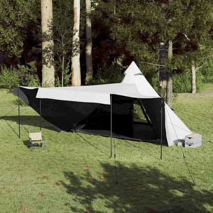 Family Tent Tipi 8-Person White Blackout Fabric Waterproof