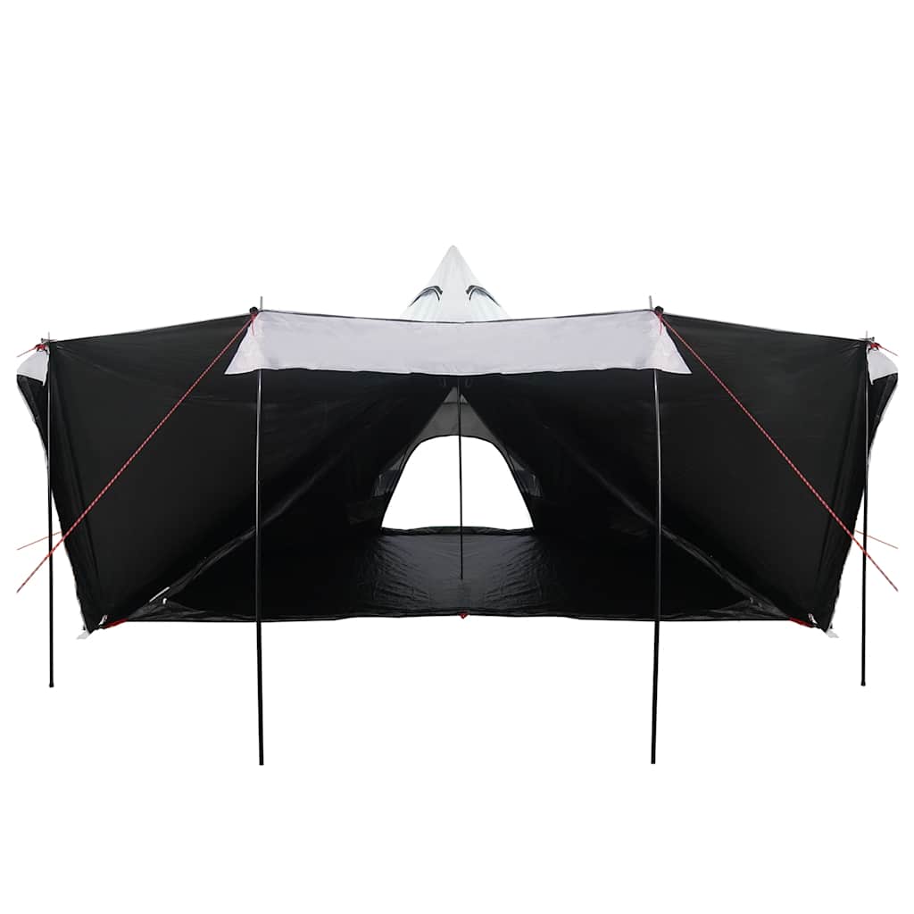 Family Tent Tipi 8-Person White Blackout Fabric Waterproof