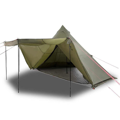 Family Tent Tipi 8-Person Olive Green Waterproof