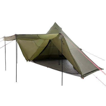 Family Tent Tipi 8-Person Olive Green Waterproof