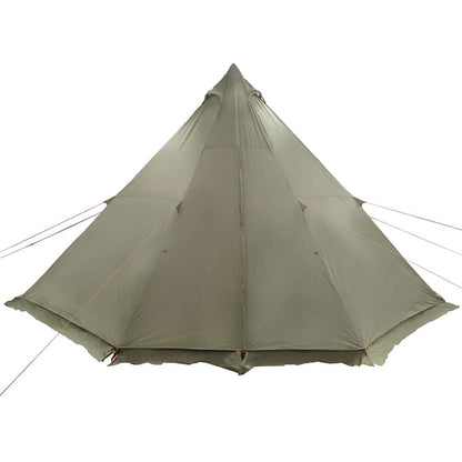Family Tent Tipi 8-Person Olive Green Waterproof