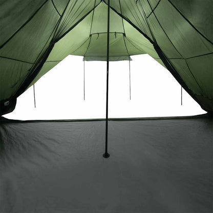 Family Tent Tipi 8-Person Olive Green Waterproof