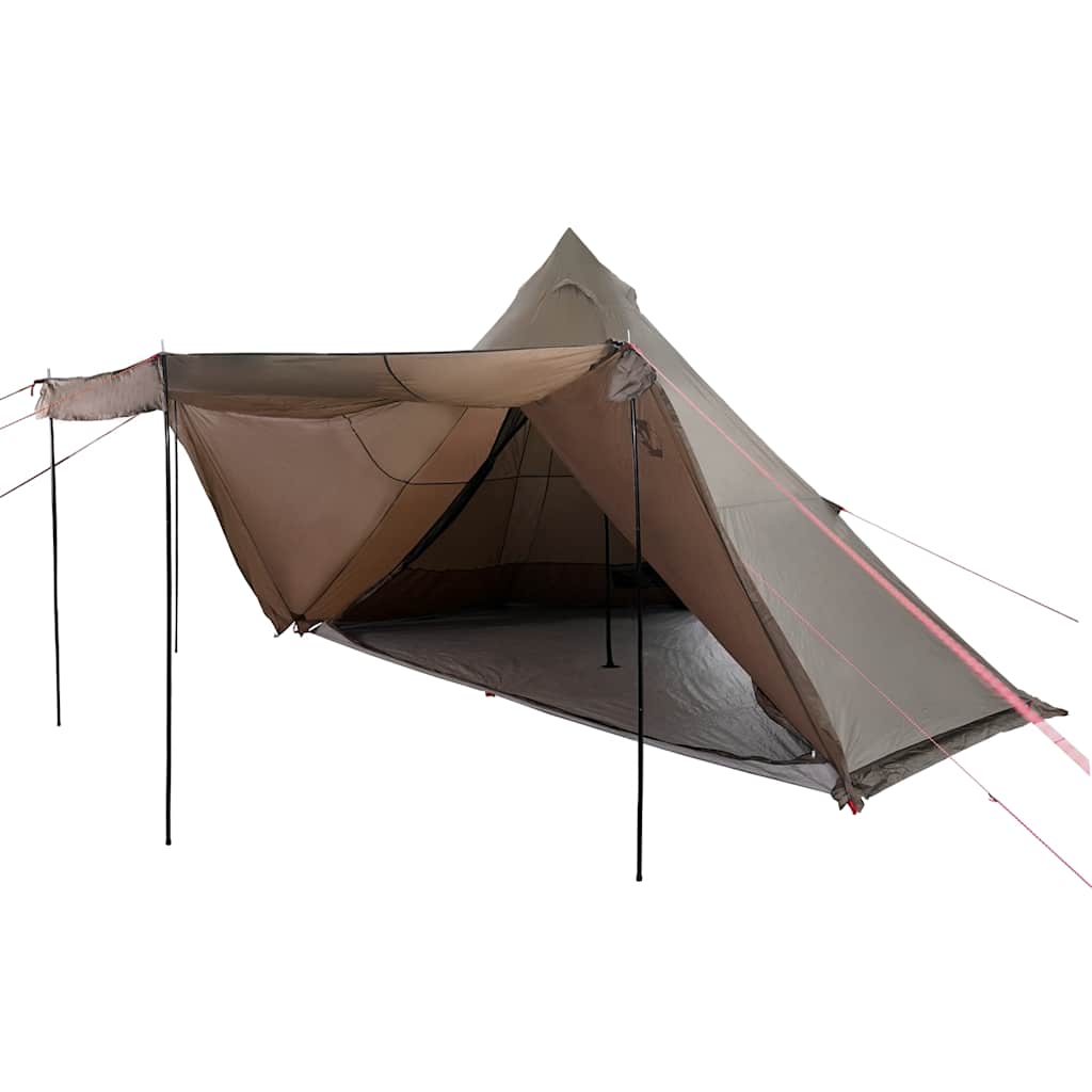 Family Tent Tipi 8-Person Brown Waterproof
