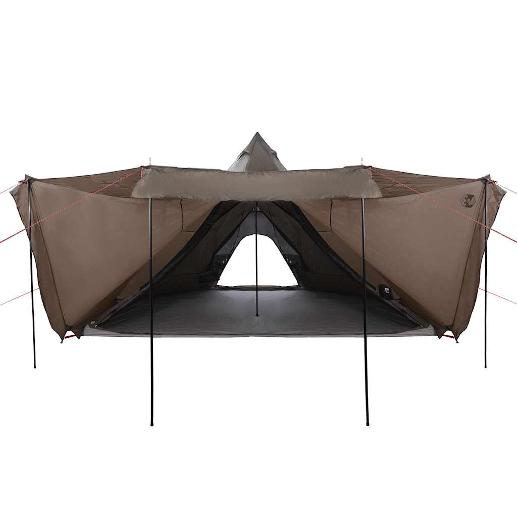 Family Tent Tipi 8-Person Brown Waterproof