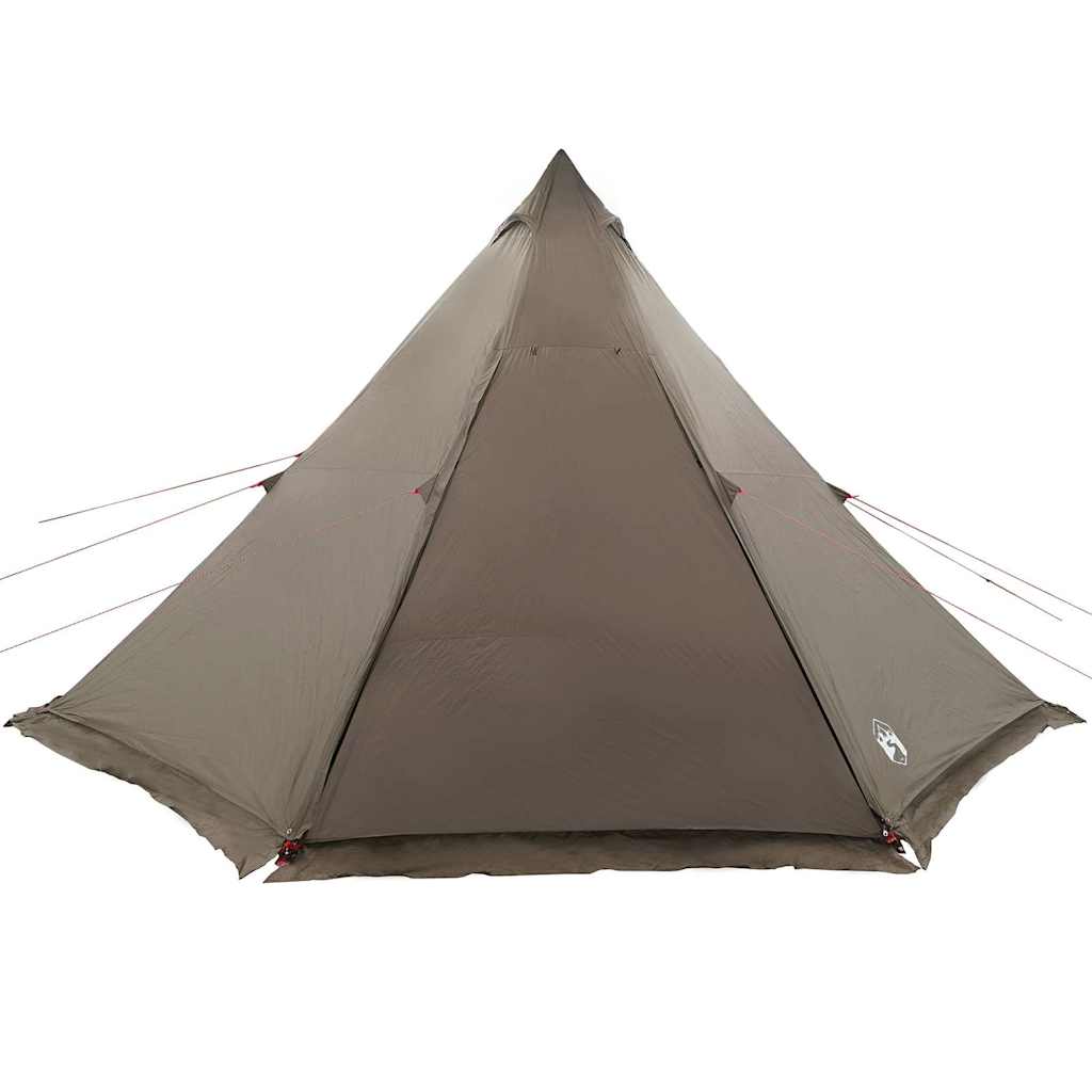 Family Tent Tipi 8-Person Brown Waterproof