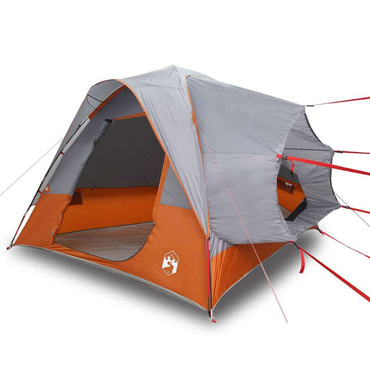 Car Tent 4-Person Grey and Orange Waterproof