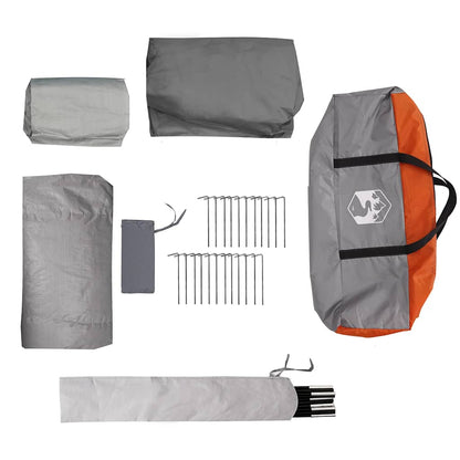 Car Tent Grey and Orange Waterproof