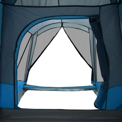 Family Tent Tunnel 8-Person Blue Waterproof