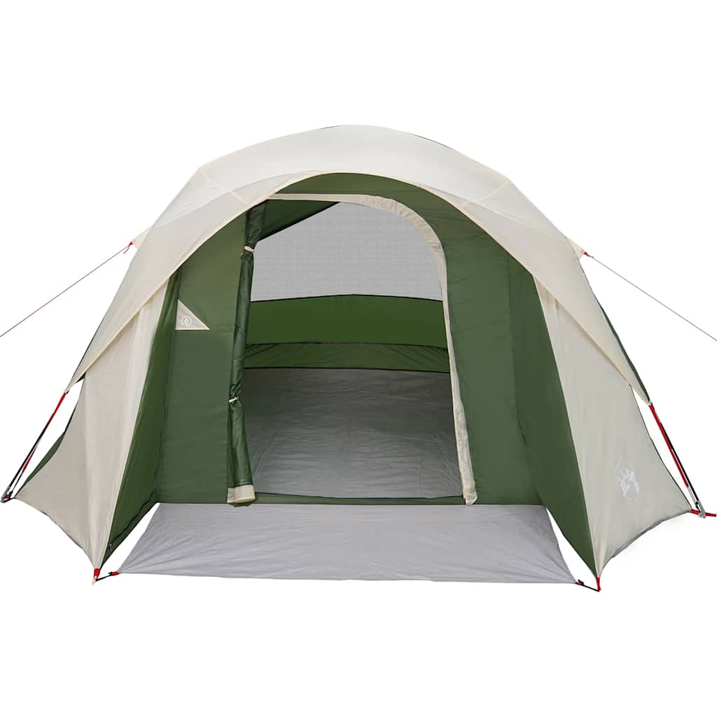 Camping Tent Cabin 4-Person Green Waterproof