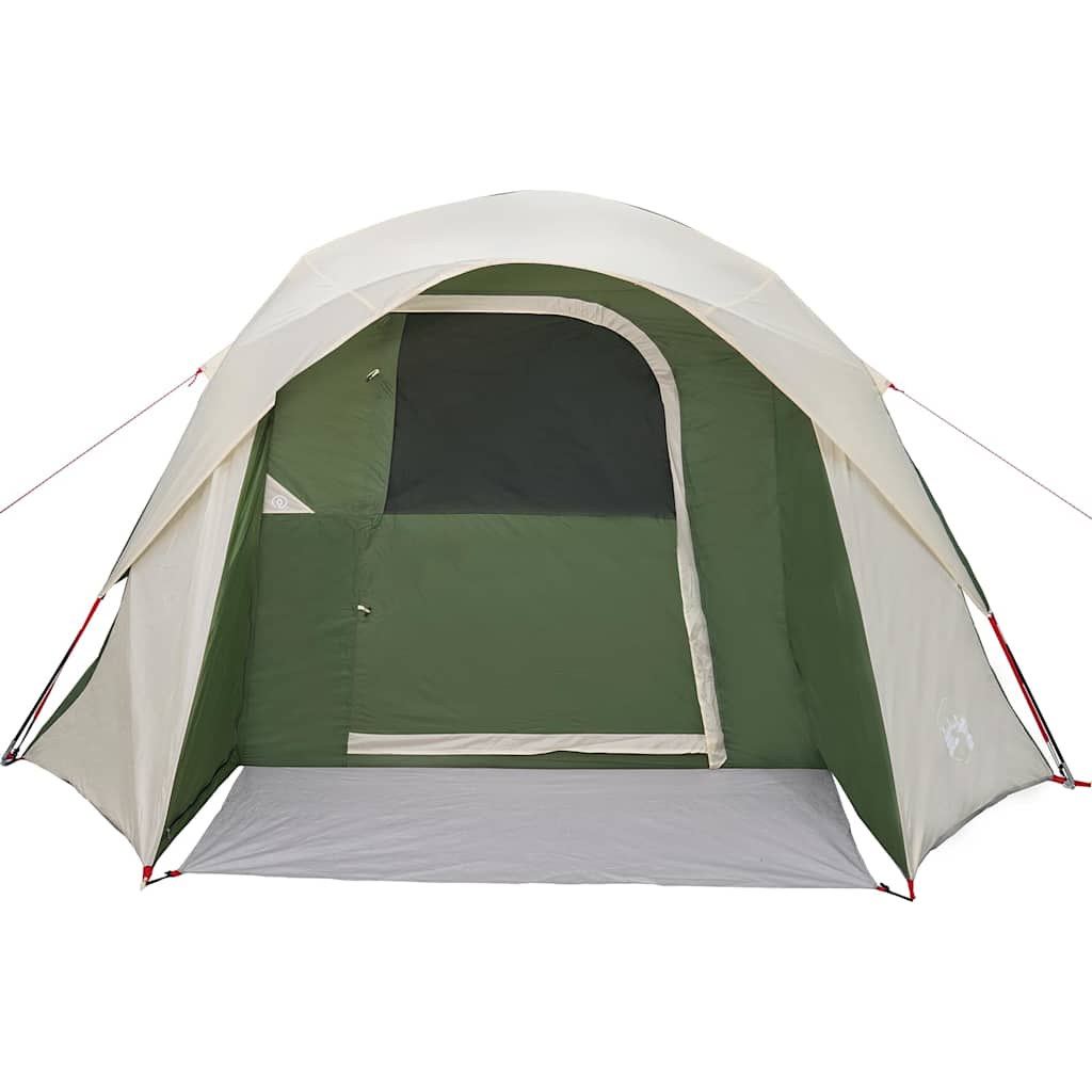 Camping Tent Cabin 4-Person Green Waterproof